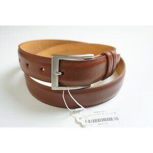 W. Kleinberg Made in America Semi Matte Calf Brown 1 1/4” Belt Sz 44 NEW